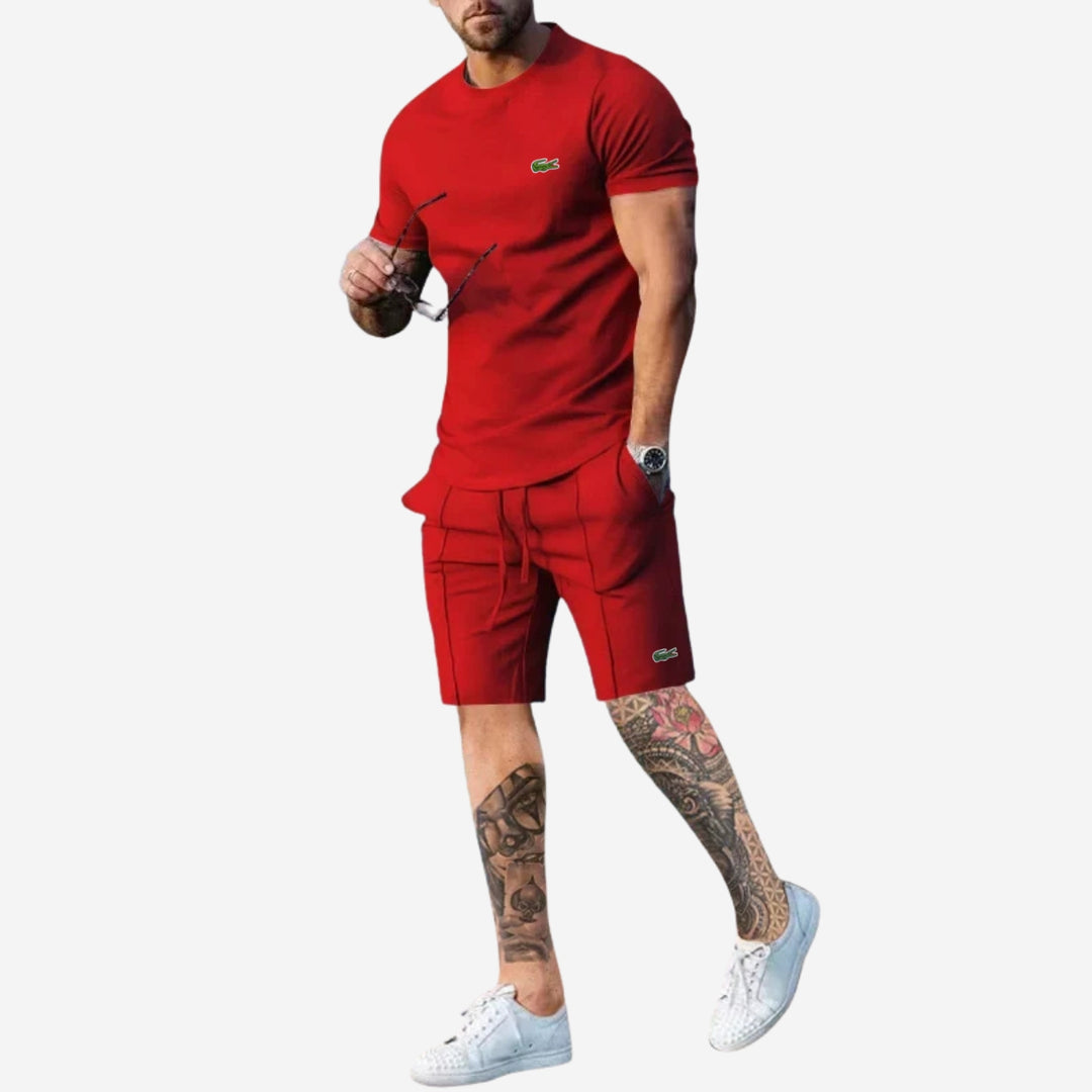 Avslappnat Set med T-shirt och Shorts - LAGERRÖJNINGSPRIS