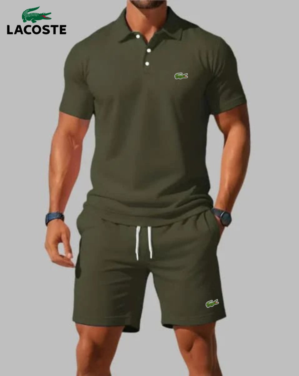 Avslappnat Sommarset - Pikétröja & Shorts