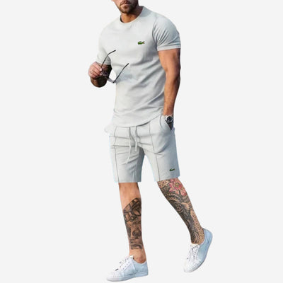 Avslappnat Set med T-shirt och Shorts - LAGERRÖJNINGSPRIS