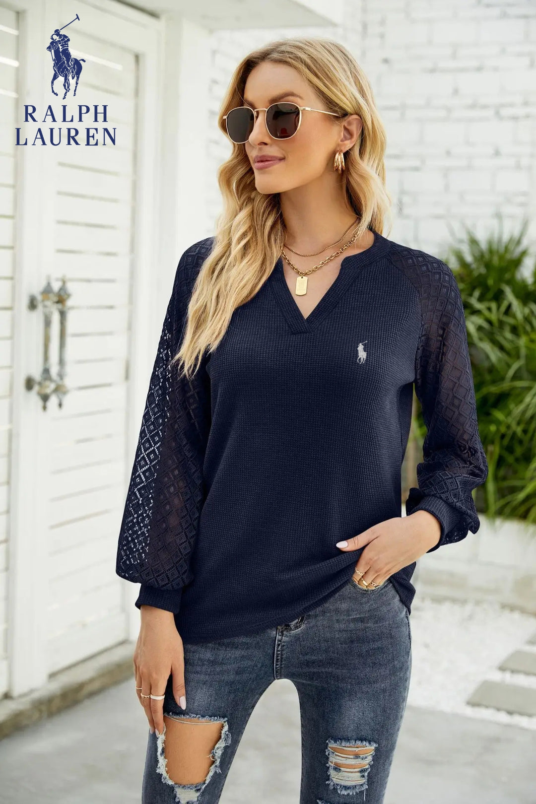 Elegant långärmad topp || UTFÖRSÄLJNING