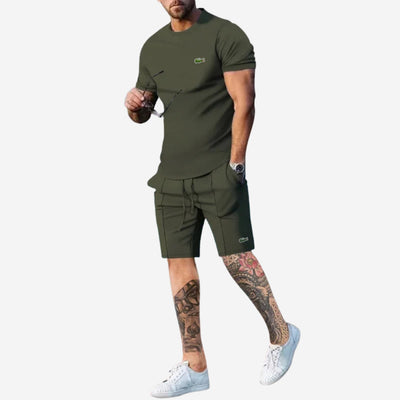 Avslappnat Set med T-shirt och Shorts - LAGERRÖJNINGSPRIS