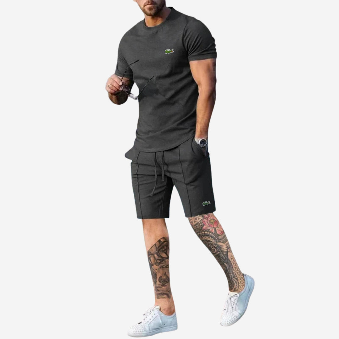 Avslappnat Set med T-shirt och Shorts - LAGERRÖJNINGSPRIS