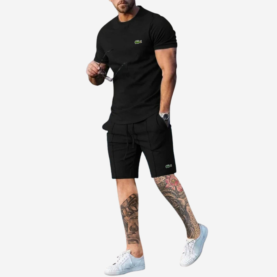 Avslappnat Set med T-shirt och Shorts - LAGERRÖJNINGSPRIS
