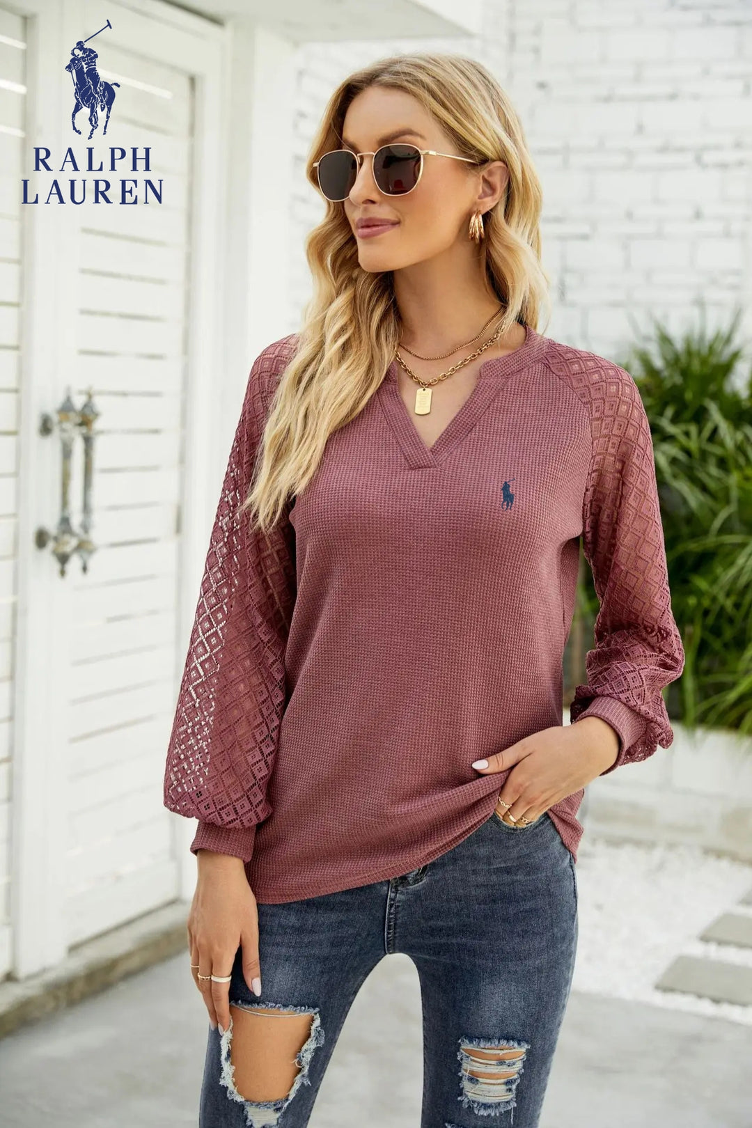 Elegant långärmad topp || UTFÖRSÄLJNING