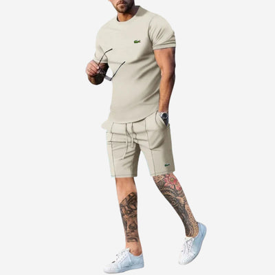 Avslappnat Set med T-shirt och Shorts - LAGERRÖJNINGSPRIS