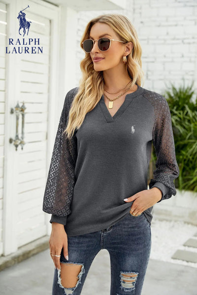 Elegant långärmad topp || UTFÖRSÄLJNING
