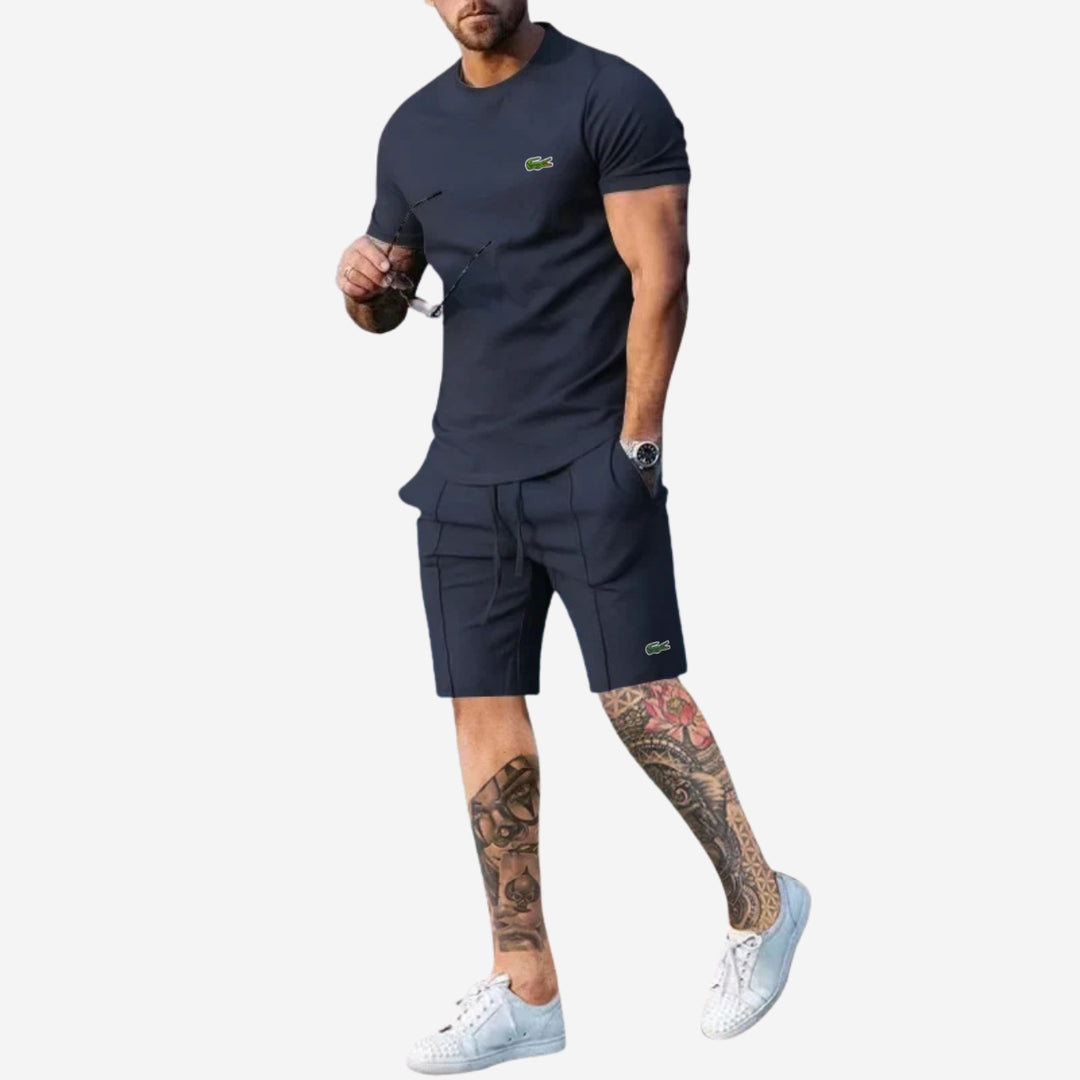 Avslappnat Set med T-shirt och Shorts - LAGERRÖJNINGSPRIS