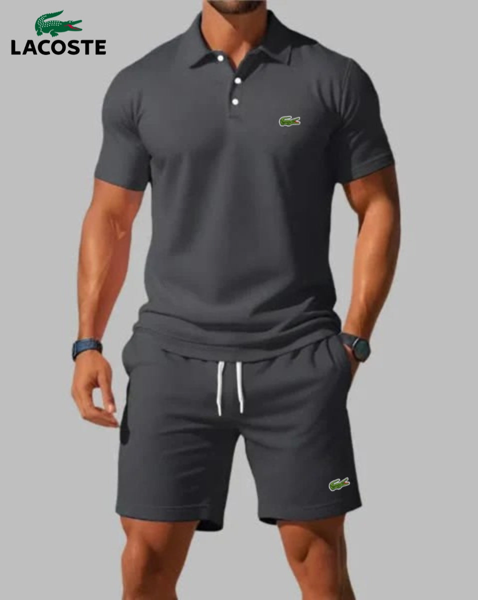 Avslappnat Sommarset - Pikétröja & Shorts