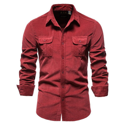Lovidam™ Corduroy Skjorta För Män