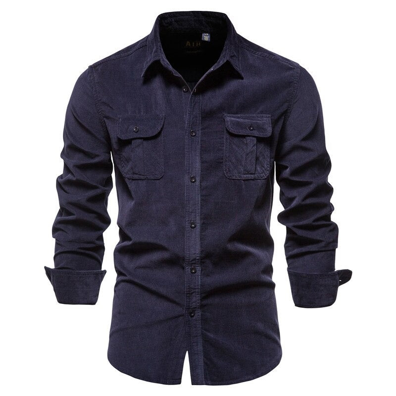 Lovidam™ Corduroy Skjorta För Män